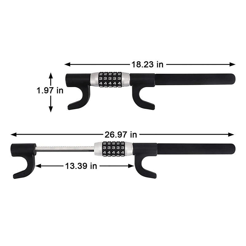 Jiajx JXOP138C 5-Digit Combination Steering Wheel Lock - Ultimate Car Security Anti-Theft Guide